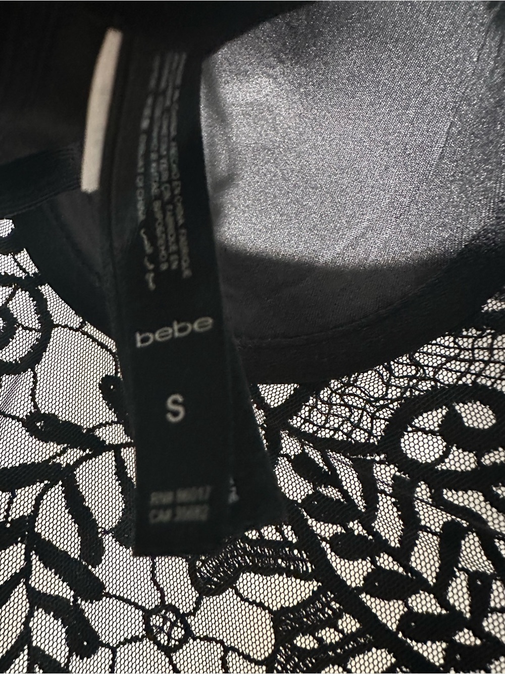 bebe Black Lace Longline Bustier Bra - Picture 8 of 8